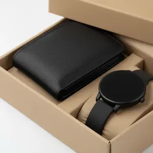 Set Kado Pria Elegan – Jam Tangan Digital & Dompet Kulit Premium