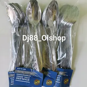 (12 Pcs) Sendok Makan Stainless Steel Tebal (12 Pcs) Sendok Makan Stainless Steel Tebal