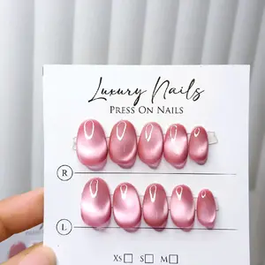 Press On Nails/ Kuku Oval free perlengkapan kuku