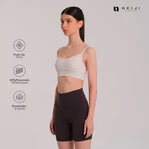 HEIJI - Seamless Sport Bra Push Up - Pakaian Olahraga Wanita Kekuatan Tinggi