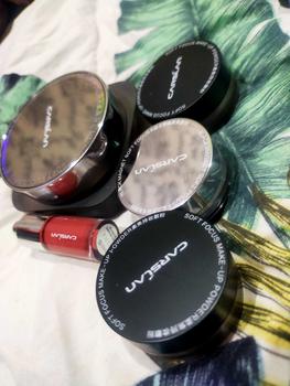 Product Review of CARSLAN Waterproof Loose Setting Powder with Puff, Matte, Oil Control, Shine Free, Talc-Free Face Powder Makeup, 24H Longwear Finishing Powder 8g from k**🐅 0
