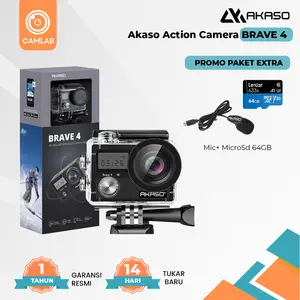 AKASO Brave 4 4K 20MP WiFi Action Camera Original Garansi Resmi