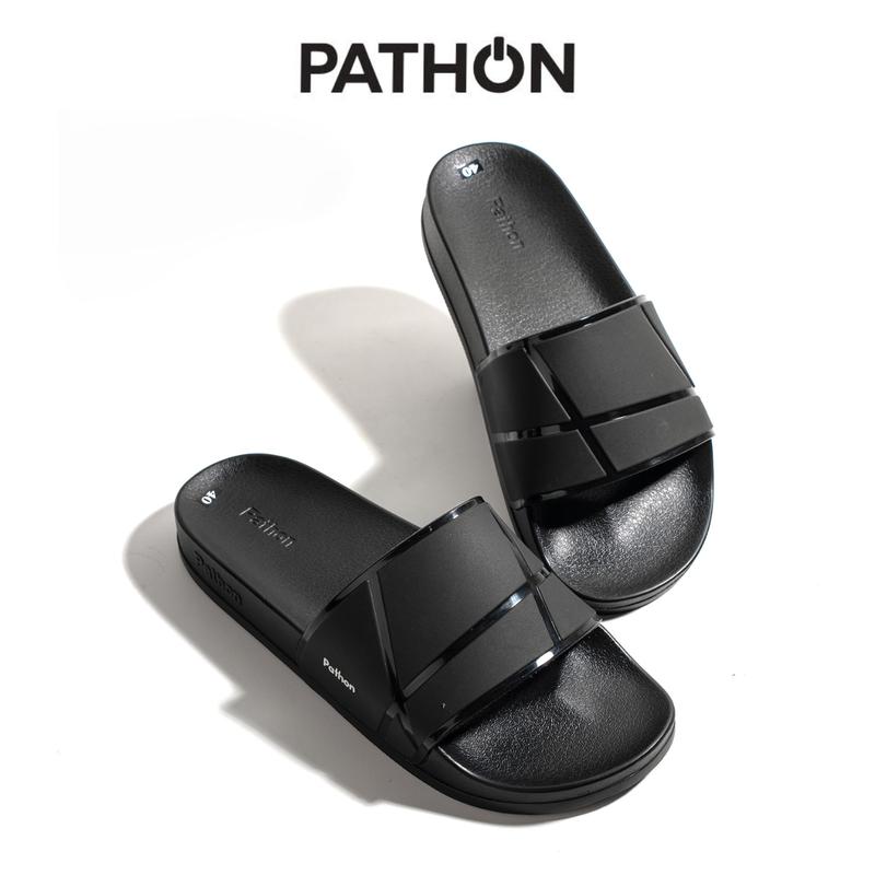  Pathon SD104ALL Dép Quai PVC Viền Bóng Unisex Slipper Quai Ngang Nam Nữ Đế IP Thời Trang Thoải Mái Size 37-43 Chống Trơn Trượt Siêu Bền 