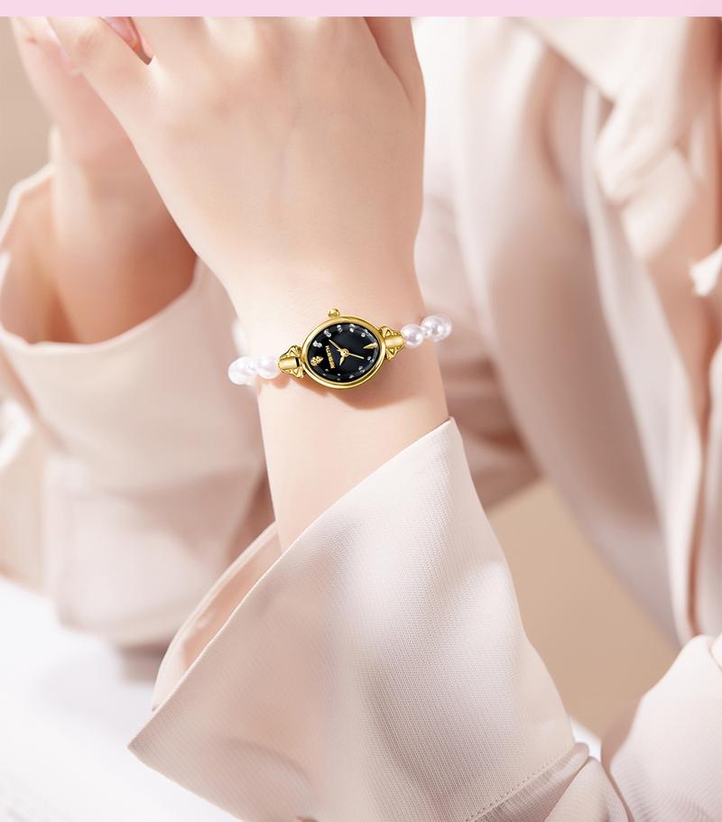 Product Introduction of REBIRTH Jam Tangan Wanita Gelang Anti Air Original Korea Elgant Model Tali Mutiara Jam Tangan Cewek   REL0136 20