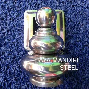 MAHKOTA TUTUP STAINLESS UKURAN 4x3", 3x2",  2,5x2", 2x1,5" ornamen/aksesoris pagar stainless anti karat bahan tebal