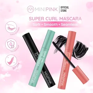 MINIPINK Super Curl 3D Mascara Volume & Length Super Waterproof Long Lasting Maskara Tahan Air Tampilan Mata Menawan MP032