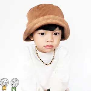 Amber Buddy | XB43M Kalung & Gelang Amber Bayi Multicolour Brown Glossy - 32cm & 14cm