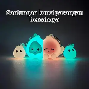 Gantungan kunci pemadam kebakaran kecil yang lucu dan bercahaya, boneka bentuk api, liontin magnetik, pasangan, liontin tas sekolah, mainan kreatif, hadiah ulang tahun, kejutan liburan
