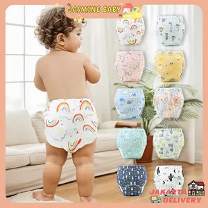 Training Pants Baby 6 Layer Celana Popok Bayi 6 Layer cuci ulang （1pcs）