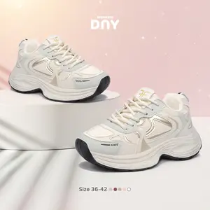 Sneakers DNY Sepatu Olahraga Wanita Kekinian Korean Style Sepatu Perempuan Casual DNY413