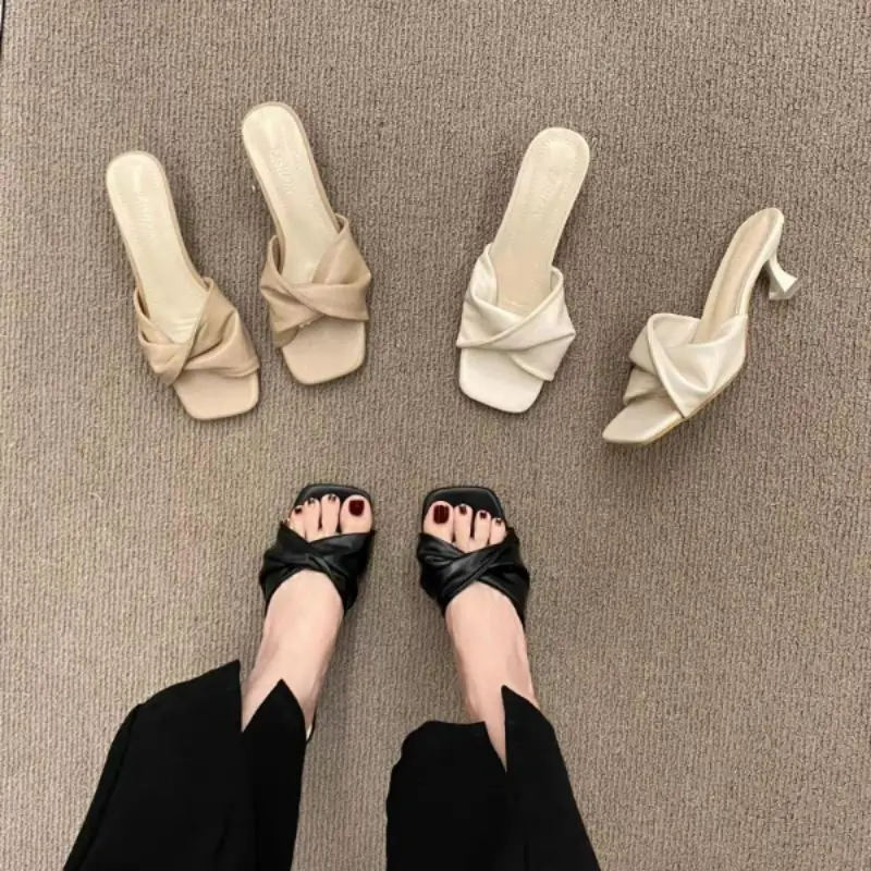 NF619 - Sandal Heels Fashion Wanita Terbaru Sandal Hak Pesta Sandal Hak Elegan