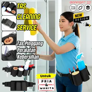 Tas OB cleaning service Sabuk  Caddy Bag Tempat Membawa alat kebersihan Office boy House keeping