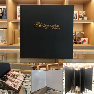 ALBUM FOTO JUMBO PHOTOGRAPH WEDDING MAGNETIK muat 120 Photo 4r Ukuran 35x35 Cm