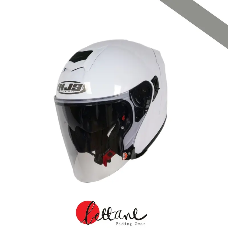 Helm NJS Half Face Kairoz DV Solid Double Visor dengan Sistem Tali Pengikat Microlock untuk Sepeda Motor - Motorcycle 5