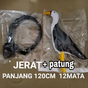 satu set jontrot ruak+ jerat racik panjang  120cm 12mata