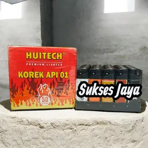 Korek Api Magnetik Besar Seri 01 Huitech 1 Box Isi 50 Pcs Sudah SNI, Pematik Kompor, Souvenir