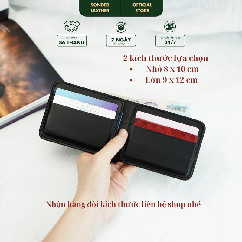 Ví nam da bò thật Kane ví da nam mini nhỏ gọn, ví da mini cao cấp nhỏ gọn chất da bò láng mịn