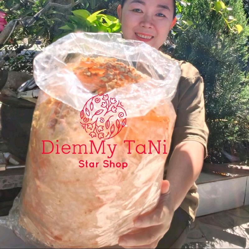 500gr Bánh tráng muối TỎI PHI chay mặn đều dùng được