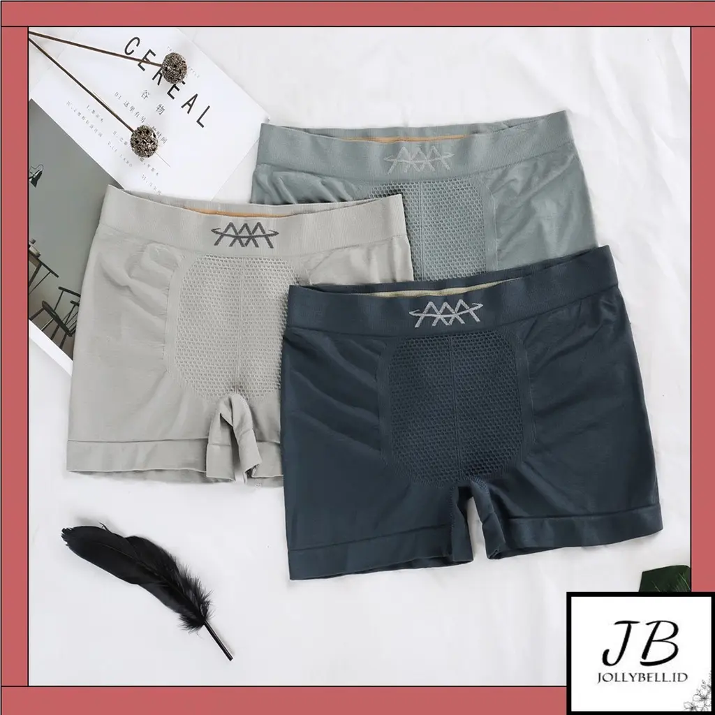 •Jollybell.id•BX355 BOXER PRIA COWOK LELAKI MOTIF DALEMAN CELANA DALAM MURAH IMPORT