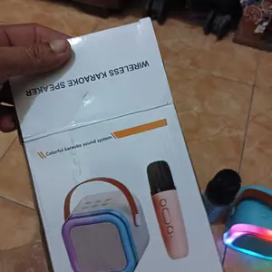 [CDOS] K12 LED Bluetooth Mini Speaker Karaoke Speaker Portable with MIC MP3 Player