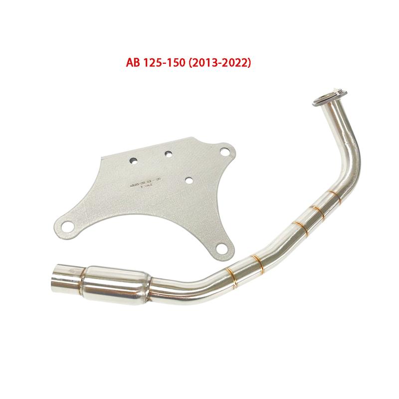 Cổ pô inox 304 + pass 4 Road (không bao gồm lon Pô) lắp đặt cho các loại xe tay ga. Lưu ý chỉ có cổ + pass