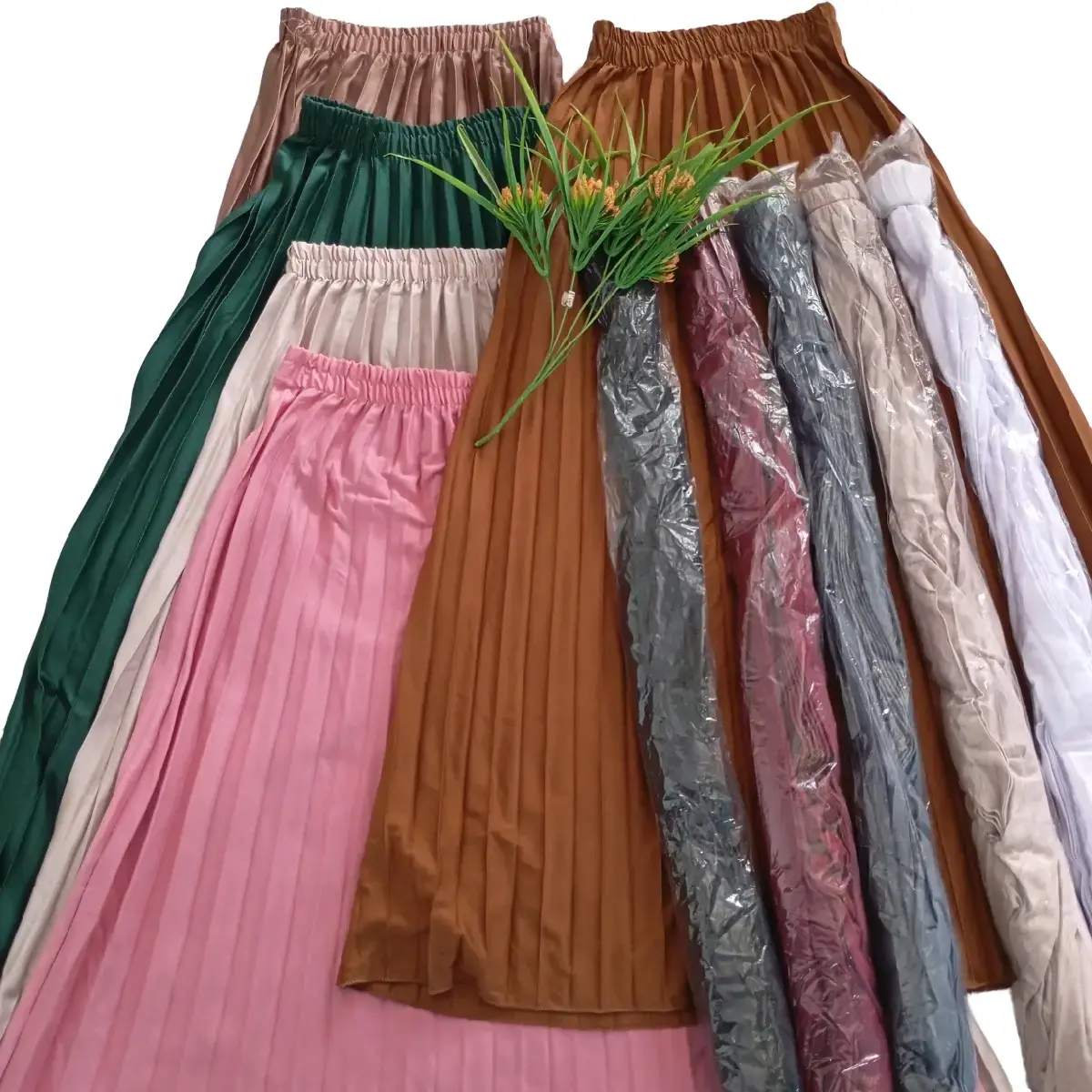 Rok Plisket Polos Dewasa Panjang Casual // Bawahan Wanita Muslim