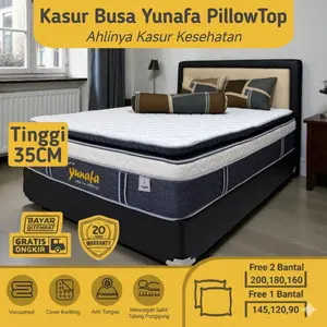 Kasur Busa Super Anti Kempes Merk YUNAFA Tebal 35 cm Garansi 20 Tahun