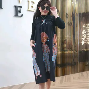 ETNIK MIDI DRESS KATUN ADEM NYAMAN
