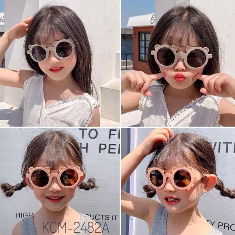 Kacamata Anak Fashion New Trend Bulat Bear Unisex / Sunglasses Anak-anak Style Korea 0