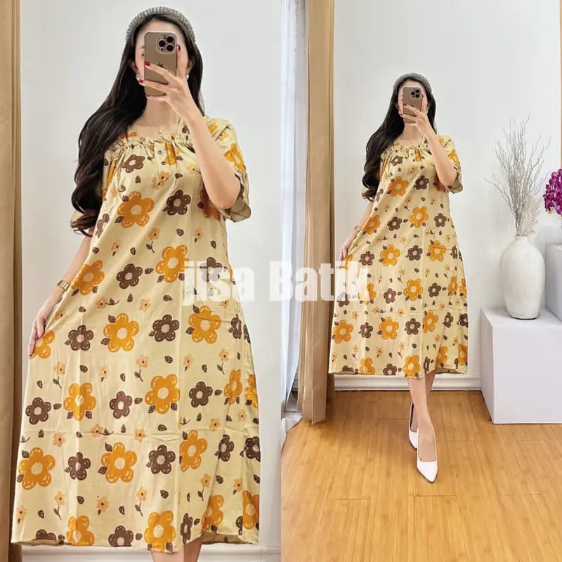 Daster Fuji Rayon Terbaru / Daster Kancing Depan Bumil Busui Kekinian 3