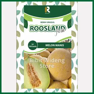 ( 100 Benih ) Melon Manis | Melon Hijau | Melon Madu Daging Hijau