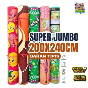 FM - TIKAR JUMB0 200X240CM KARPET LANTAI SPON TAHAN AIR JUMBO BESAR ALAS PIKNIK