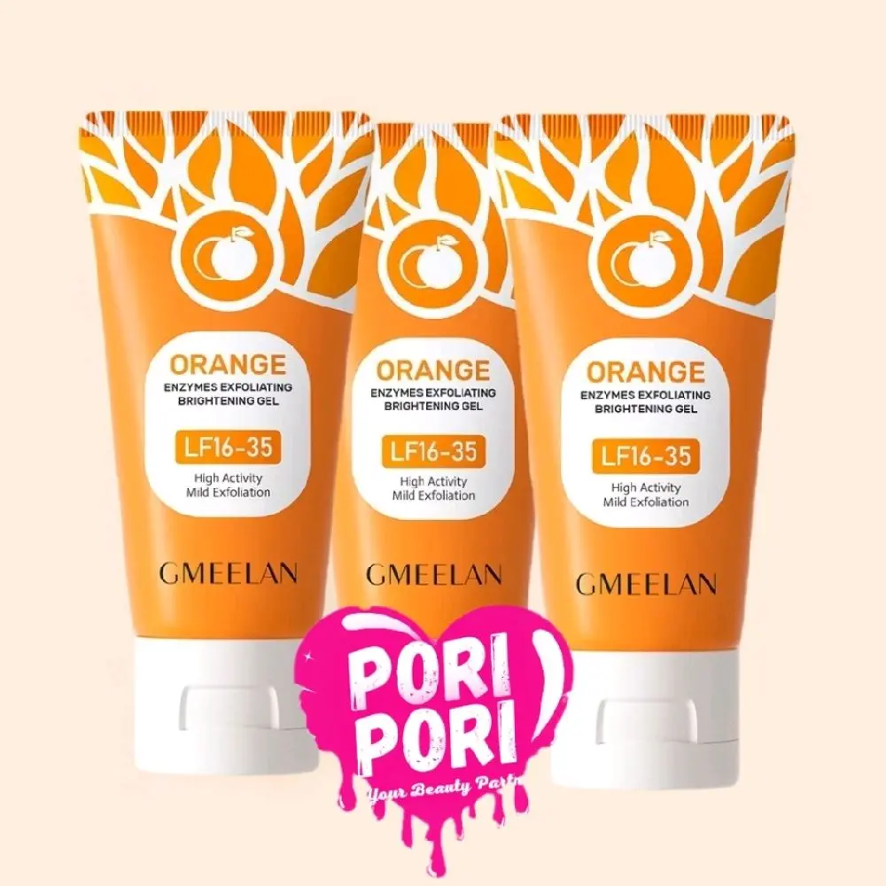 [Paket 3 pcs] GMEELAN Orange Exfoliating Gel 50g Perawatan Kulit Peeling Eksfoliasi Wajah Mencerahkan kulit