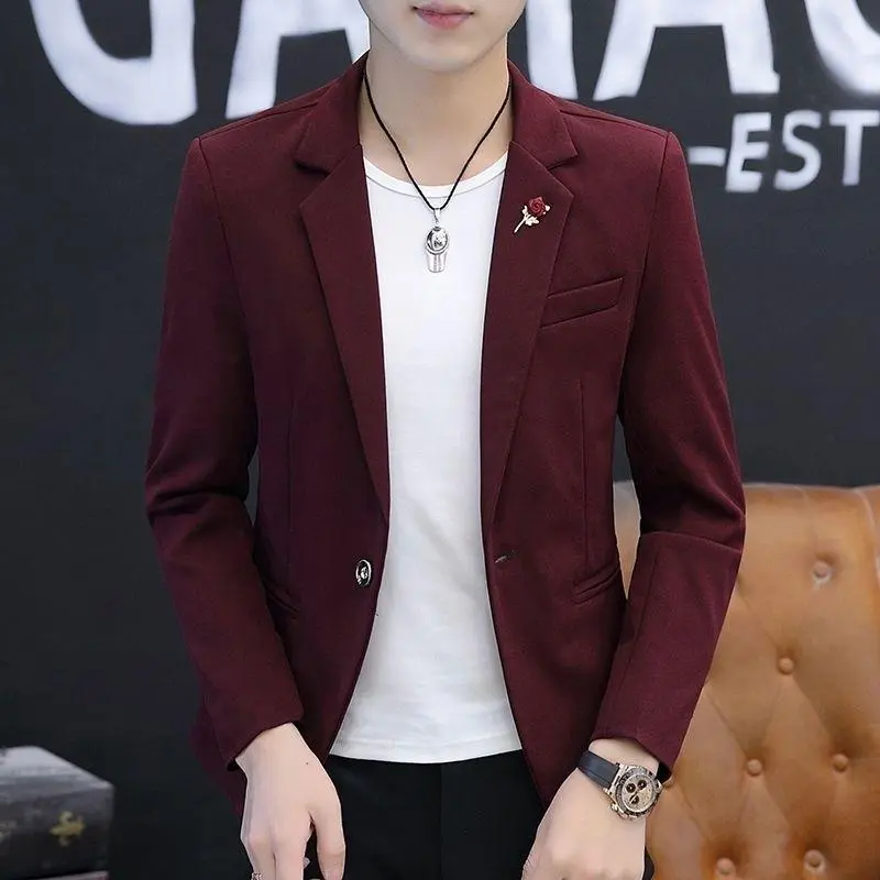 Jas Blazer Pria Semi Formal Korean Style Kancing Garuda