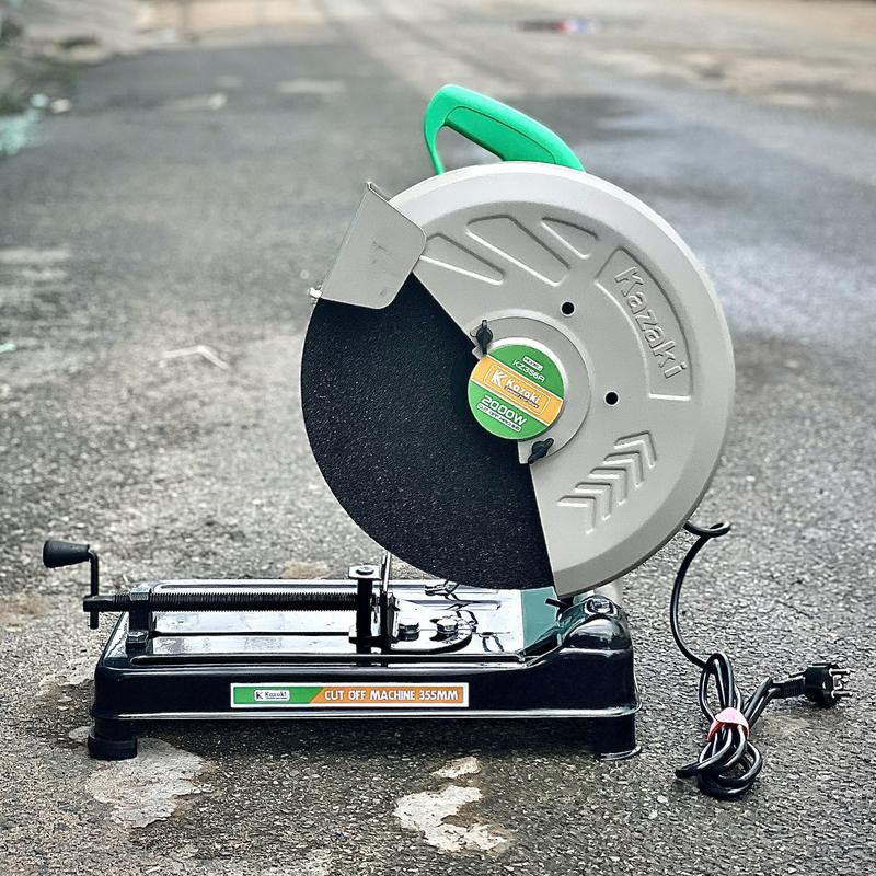  Máy cắt sắt bàn Kazaki KZ356A Mô tơ lõi đồng - Kèm đá cắt 355mm 