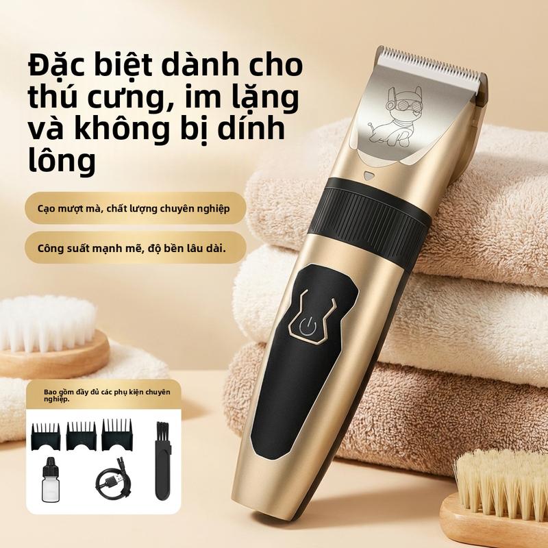 Máy Cắt Lông Thú Cưng Chuyên Nghiệp Không Dây Sạc Được, Máy Cắt Tóc Cho Chó…