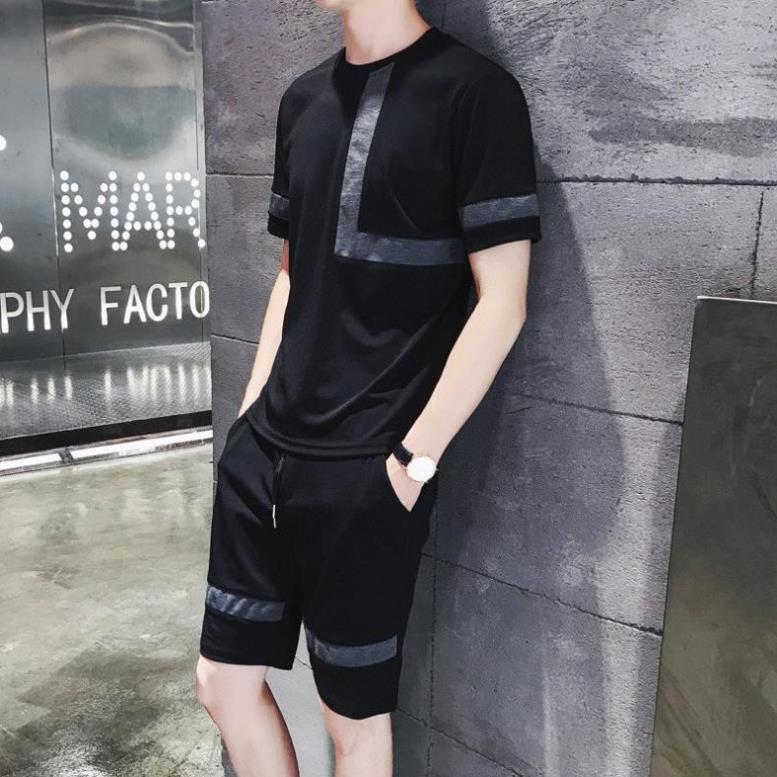 Product Introduction of Bộ quần áo thể thao nam in chữ L thun lạnh co dãn thấm hút mồ tốt Menswear 11