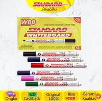 Gambar Standard - W88 Whiteboard Marker ( Spidol yang bisa dihapus ) - Tinta Hitam, Isi 12 Pcs dari Standardpen Official Kota Administrasi Jakarta Pusat 5 Tokopedia