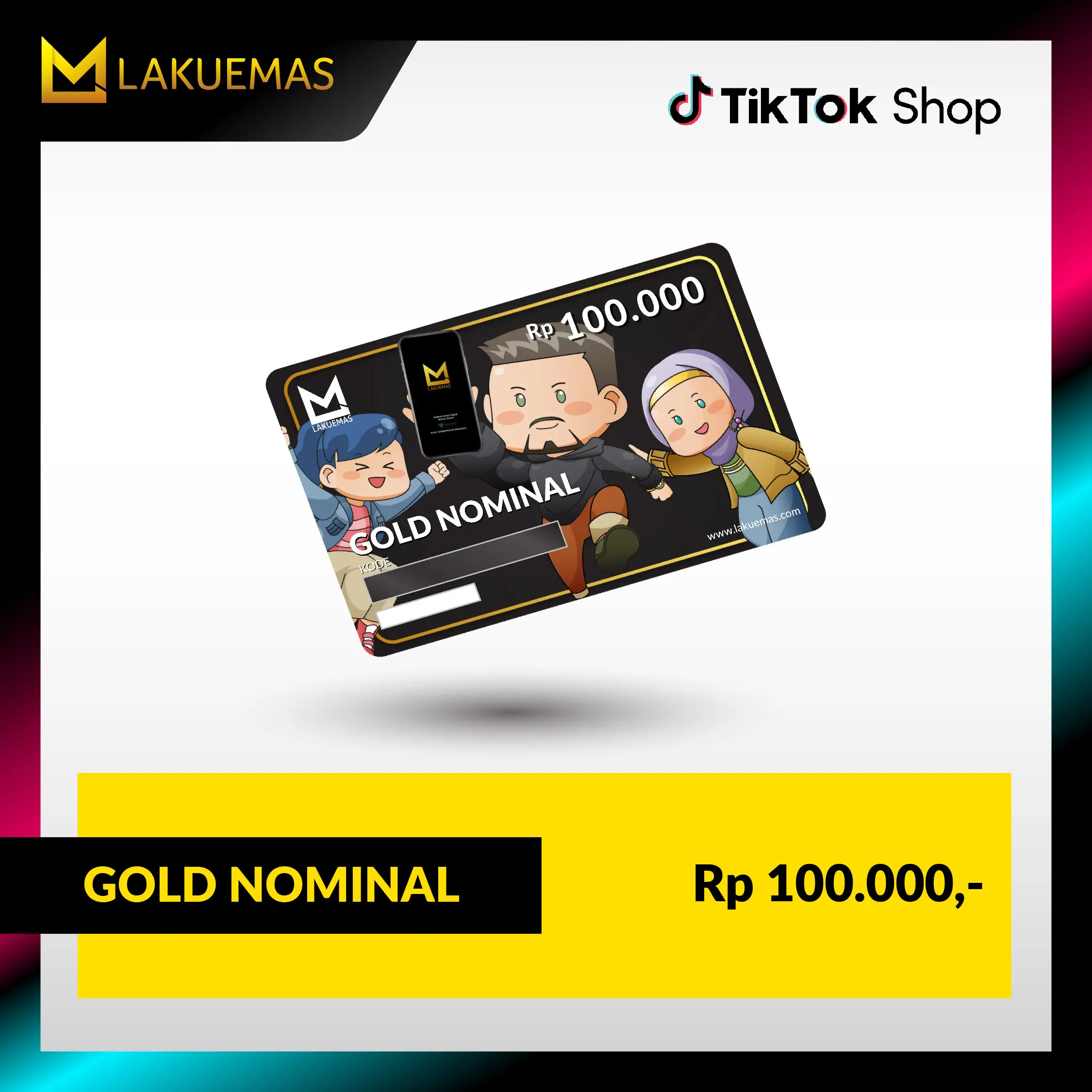 LAKUEMAS – VOUCHER TINY GOLD 100 Ribu
