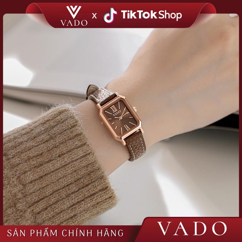   MEGA - DH9984V  Đồng Hồ Nữ Mặt Vuông Sang Trọng Dây Da Phong Cách Đơn Giản Và Thanh Lịch - DH9984 VADO 