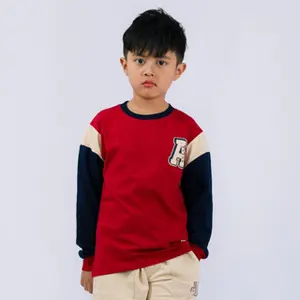 Atomic Kiddz Baju Anak Laki Perempuan Lengan Panjang - Autentik Maroon
