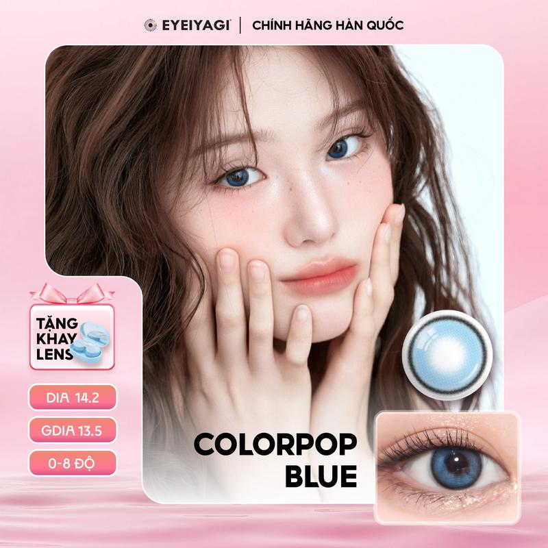 COLORPOP BLUE - Lens Hàn Quốc EYEIYAGI xanh đại dương thời trang.