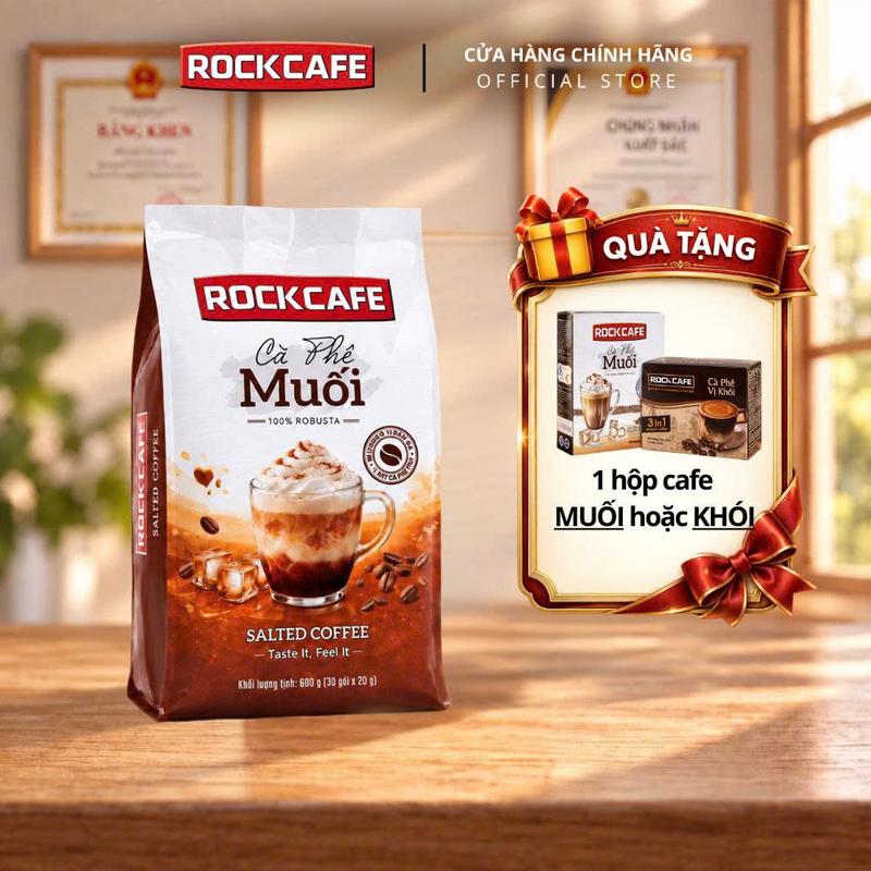 Mua 1 Túi Cà Phê Muối (30 gói x 20g) Tặng 1 Hộp Cà Phê Muối (10 gói x 20g) hoặc Tặng 1 Hộp Cà Phê Khói (12 gói x 20g)