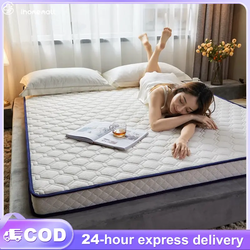 (Queen/King/Single)Latex mattress cushion, home tatami mat, memory sponge, home floor mat, student dormitory mattress cushion tikar tikar lantai pelapik tilam waterproof tikar mengkuang tikar lantai aesthetic floor mat cherry pit cushion  Mattress cushion