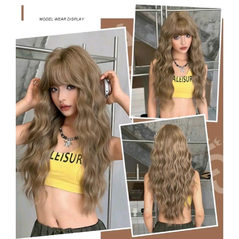  Tóc giả nguyên đầu xù hippy ch2166 dk17  tóc  giả 