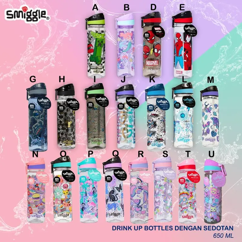 Smiggle - Tumbler Botol Minum Karakter 2002A 650 ML 0