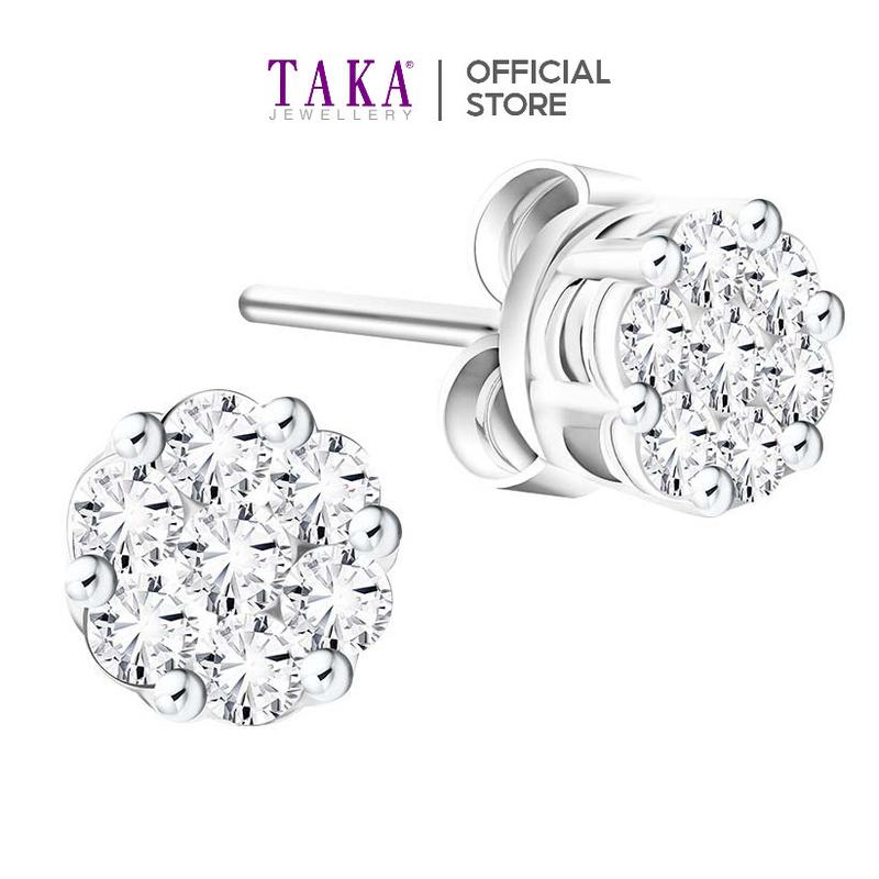 TAKA Jewellery Galaxe Diamond Earrings 9K Gold 0