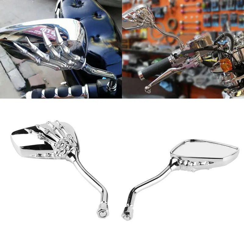 Gương Chiếu Hậu Xe Máy 10Mm, Erklisij, 1 Cặp, Thích Hợp Cho Suzuki, H-onda, Yamah, Kawasaki 3