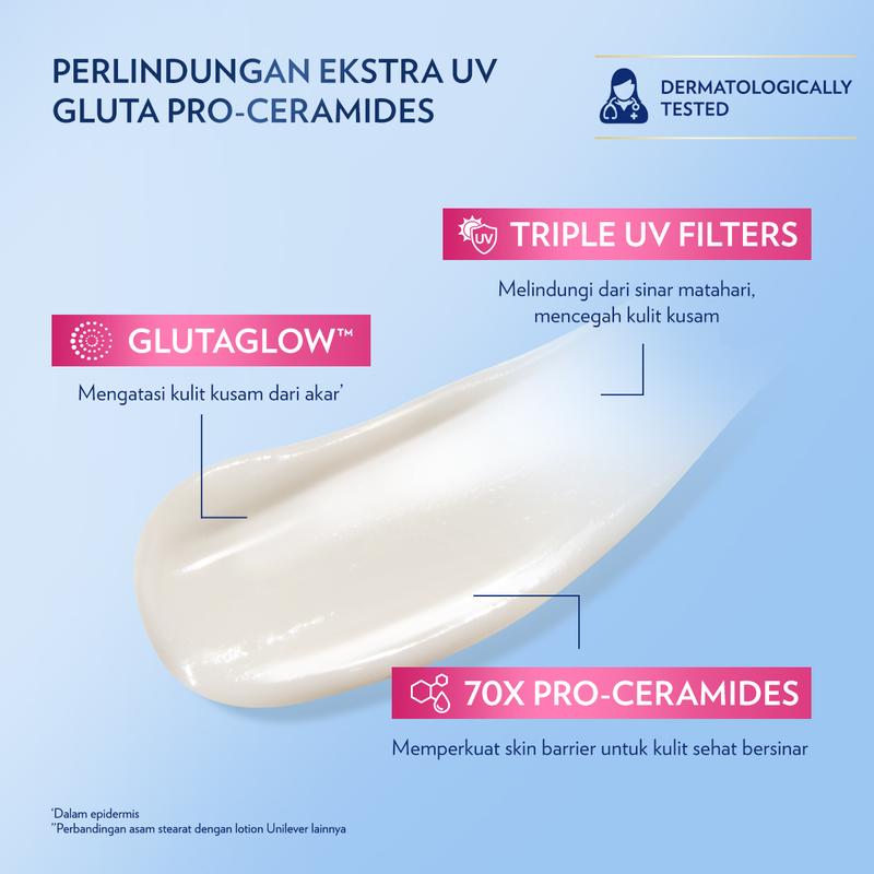 Vaseline Healthy Bright HAND BODY LOTION UV Extra Bright with Sunscreens&Niacinamide 400ml 3