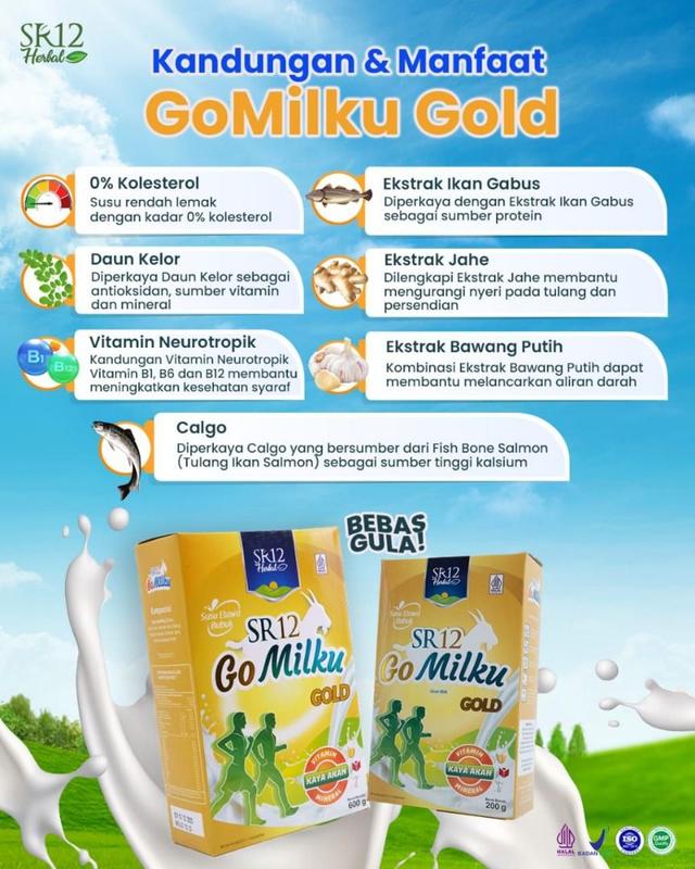 GOMILKU SR12 SUSU KAMBING ETAWA 600 GR UKURAN BESAR 1